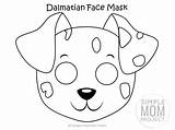 Maska Dzieci Dalmatian Piesek Druku Kolorowanka Maski Mascaras Mascara Simplemomproject Drukowanka Batmana Máscaras Colored Drukowania Malowankę Wydrukuj sketch template