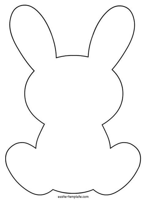 easter bunny face printable rabbit template printable