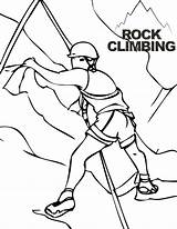 Climbing Coloring Rock Summit Sports Coloringpagesfortoddlers Ages Extreme sketch template