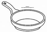 Mewarnai Sketsa Dapur Peralatan Wajan Penggorengan Benda Terpopuler Makan sketch template