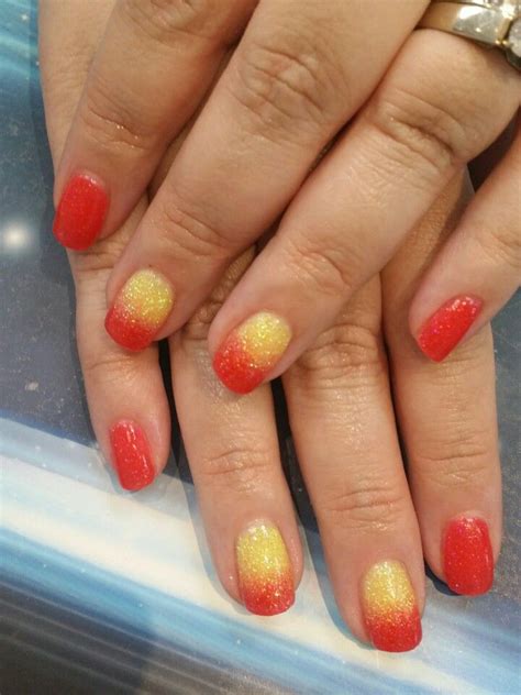 sunset ombre nail spa peach rings gummy candy gummies breathtaking