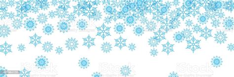 vector banner blue winter background with ice and snow stock