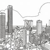 City Cities Kids Coloring Pages Fun Steden sketch template