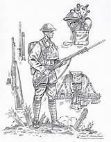 Soldato Ww1 Soldier Krieger Waffen Soldati Printable Soldat Colorare Colouring Oorlog Bezoeken Malvorlage Condividi sketch template