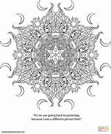 Coloring Pages Psychedelic Ornaments Printable sketch template