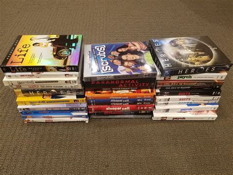 assorted dvd boxed sets tv season bundle lot   dvds blu ray discs