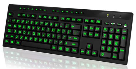 large print illuminated computer keyboard