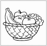 Canasta Basica Disen Fruits Basket sketch template