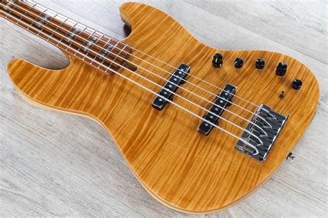 sire   gen bass guitar  string roasted flame maple fingerboard nt natural