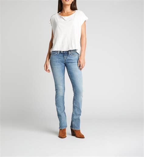 Tuesday Low Rise Slim Bootcut Jeans Silver Jeans Us