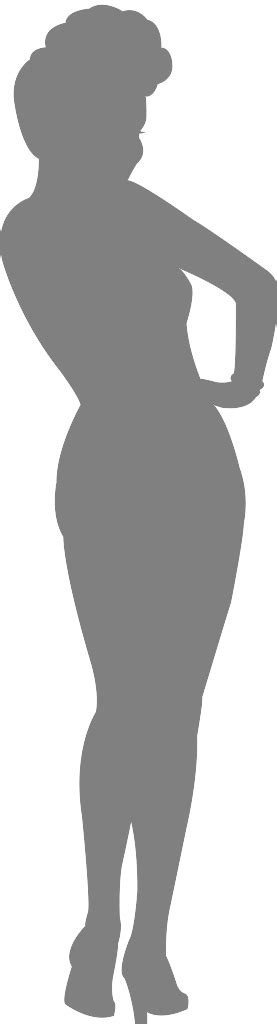 50 S Pin Up Silhouette Free Vector Silhouettes