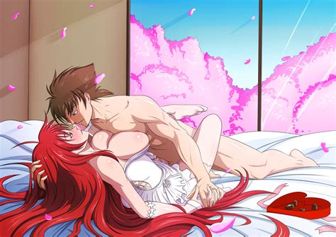 Hyoudou Issei And Rias Gremory High School Dxd Drawn By