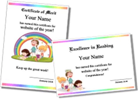 printable reading certificates reading awards  phonics awards