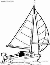 Coloring Boat Pages Coloriage Voilier Sailboat Transportation Little Kids Color Printable Clipart Boats Transport Bateau Water Cliparts Sherriallen Course Car sketch template