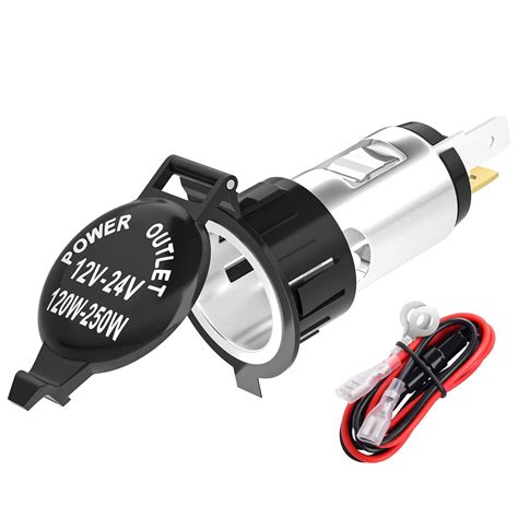 buy daiertek lighter socket dc  power outlet socket  volt car lighter replacement auxiliary