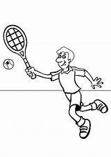 Tennis Coloring Pages Getcolorings sketch template
