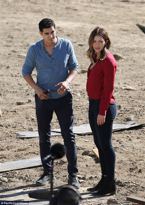 katharine mcphee films scorpion scene with ex elyes gabel daily mail