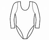 Gymnastics Leotard Coloring Pages Leotards Clipart Template Color Cliparts Colouring Clip Pink Line Library Dance Worksheets sketch template