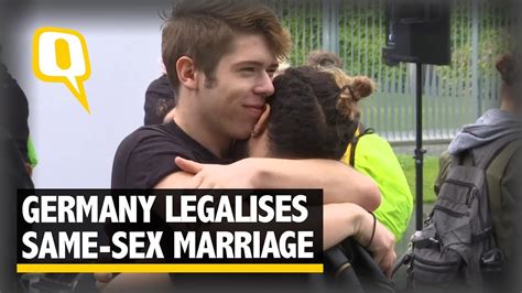 Germany Celebrates The Legalisation Of Same Sex Marriage The Quint