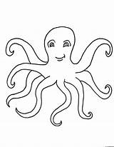 Octopus Pieuvre Coloriage Invertebrates Getdrawings Coloriages sketch template