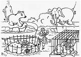 Zoo Coloring Pages Animals Printable Color sketch template