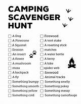 Scavenger Hunt Camping Printable Kids Trail Outdoor Paper Print Nature Adults Hunts Papertraildesign Printables Easy Good Games Checklist Click Following sketch template