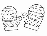Mittens Coloring Mitten Pages Winter Colouring Drawing Printable Gif Kids Clipart Rukavice Hat Snowman Kid Sheets Template Christmas Pattern Hats sketch template