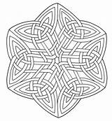 Celtic Coloring Pages Mandala Mandalas Knotwork Printable Designs Geometric Patterns Simple Kids Color Adult Aesthetic Supercoloring Knots Colouring Adults Very sketch template