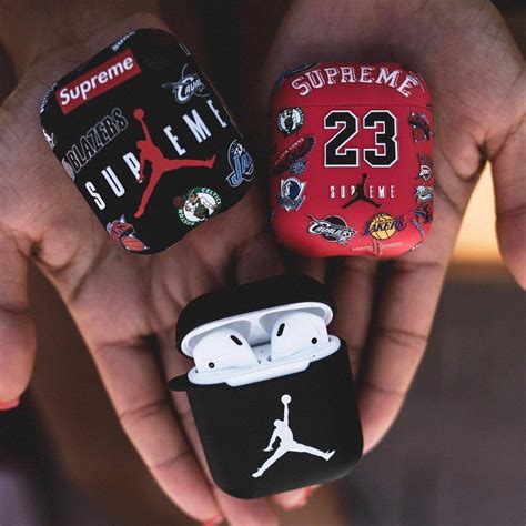 luxury supreme airpods case   stylish iphone cases case earbuds case