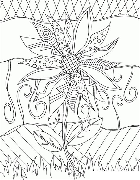 coloring sheet sunflower coloring pages  adults select