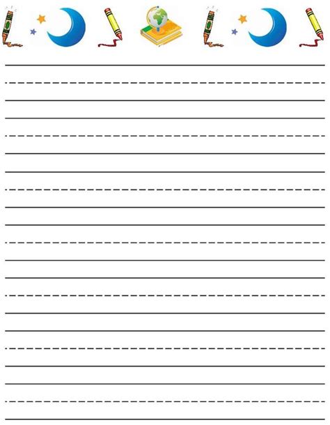 printable learning  write lined paper