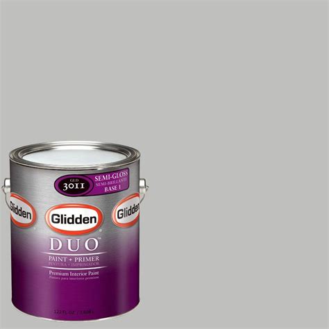 glidden duo  gal gln pebble grey semi gloss interior paint