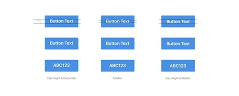 align text  buttons   ui elements
