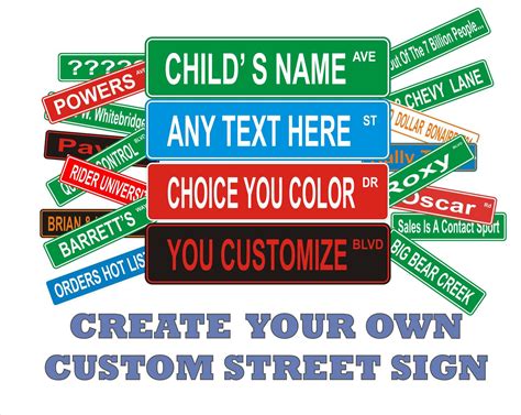 personalized street sign custom street sign man cave sign etsy custom street signs