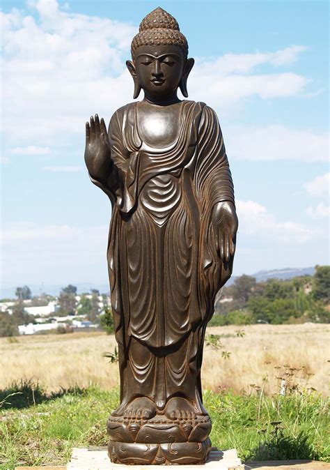 sold stone standing garden buddha statue  ls hindu gods