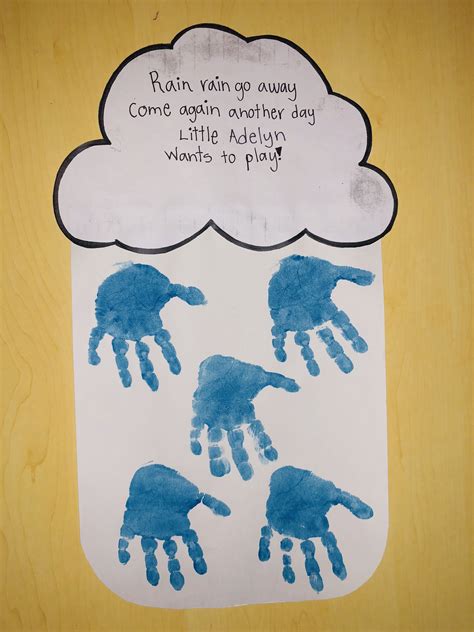 fun preschool rain craft tracing pattern worksheets