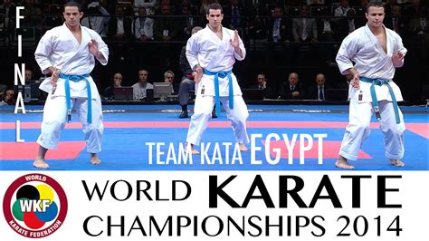 Final Male Team Kata Egypt 2014 World Karate Championships World