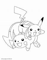 Pikachu Coloring Pages Cute Pokemon Printable Color Anime Getcolorings Getdrawings Pag sketch template