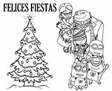 Minions Colorear Navidad Patricienta Mikos sketch template
