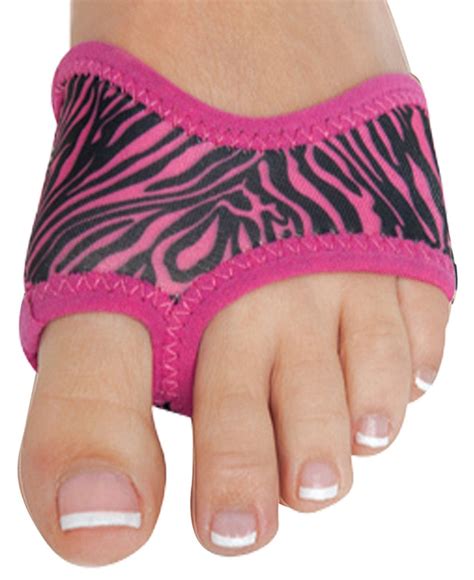 Half Sole Dance Shoes In Neoprene 15 Color Choices L Pink Zebra