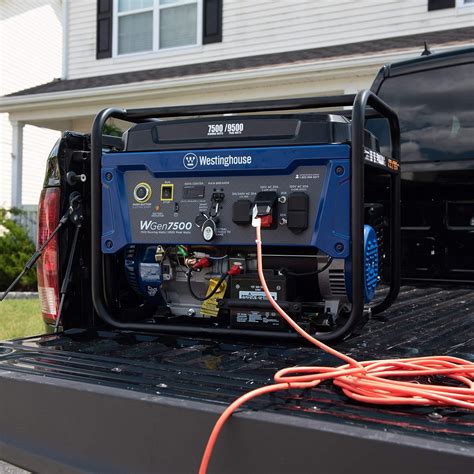 buy westinghouse  watt home backup portable generator remote electric start  auto choke
