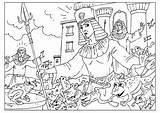 Coloring Passover Pages Egypt Prince Plague Print Color Frogs Popular Coloring2print sketch template