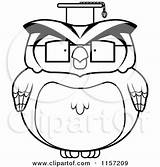 Owl Professor Chubby Clipart Cartoon Cory Thoman Outlined Coloring Vector Sad 2021 sketch template