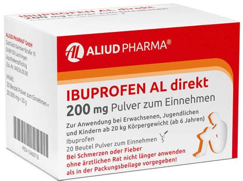 ibuprofen direkt mg pulver beutel  stk ab  preisvergleich bei idealoat