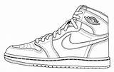 Shoe Drawing Printable Sneakers Jordan Coloring Nike Pages Air Basketball Jordans Retro Draw Coloringpages Zapatillas Baskets sketch template