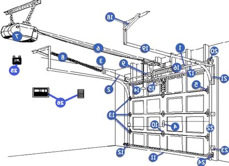 garage door opener parts diagram wiring diagrams manual