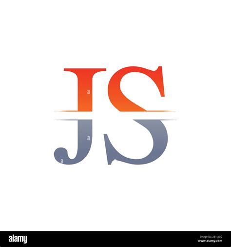 js letter type logo design vector template abstract letter js logo