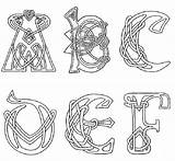 Celtic Fonts Letter Keltische sketch template