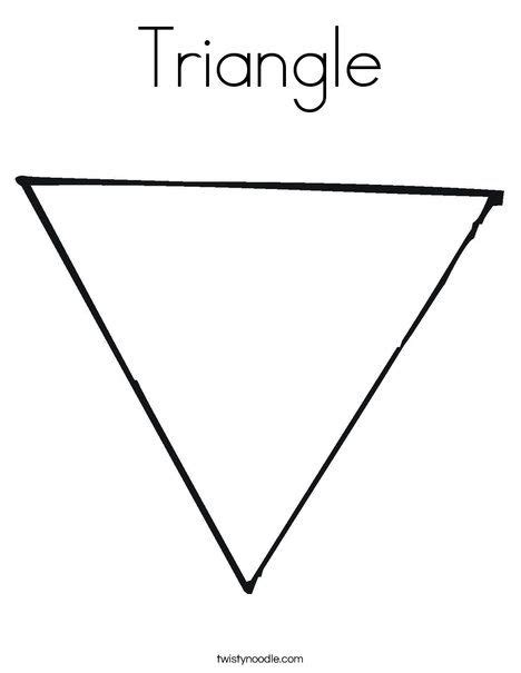 triangle coloring page preschool coloring pages shape coloring pages