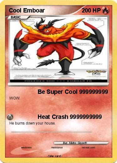 pokémon cool emboar be super cool 999999999 my pokemon card